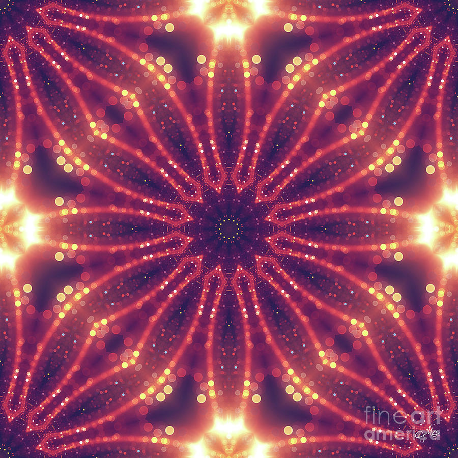 Light Mandala Digital Art by Mo T