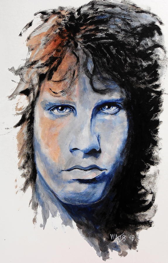 Light My Fire - Jim Morrison Painting by William Walts