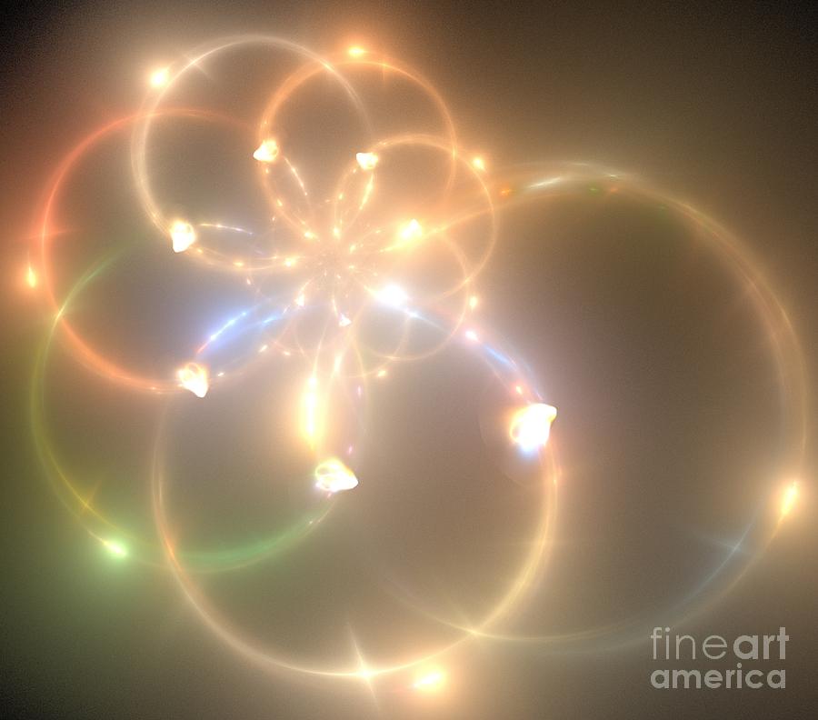 Abstract Digital Art - Light Nautilus by Kim Sy Ok