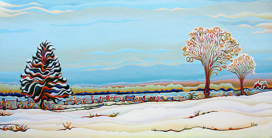 Light November Blanket Painting by Amy Ferrari