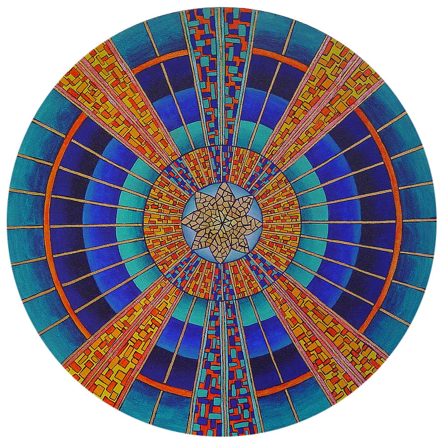 Mandala Painting - Light of Knowing by Charlotte Backman