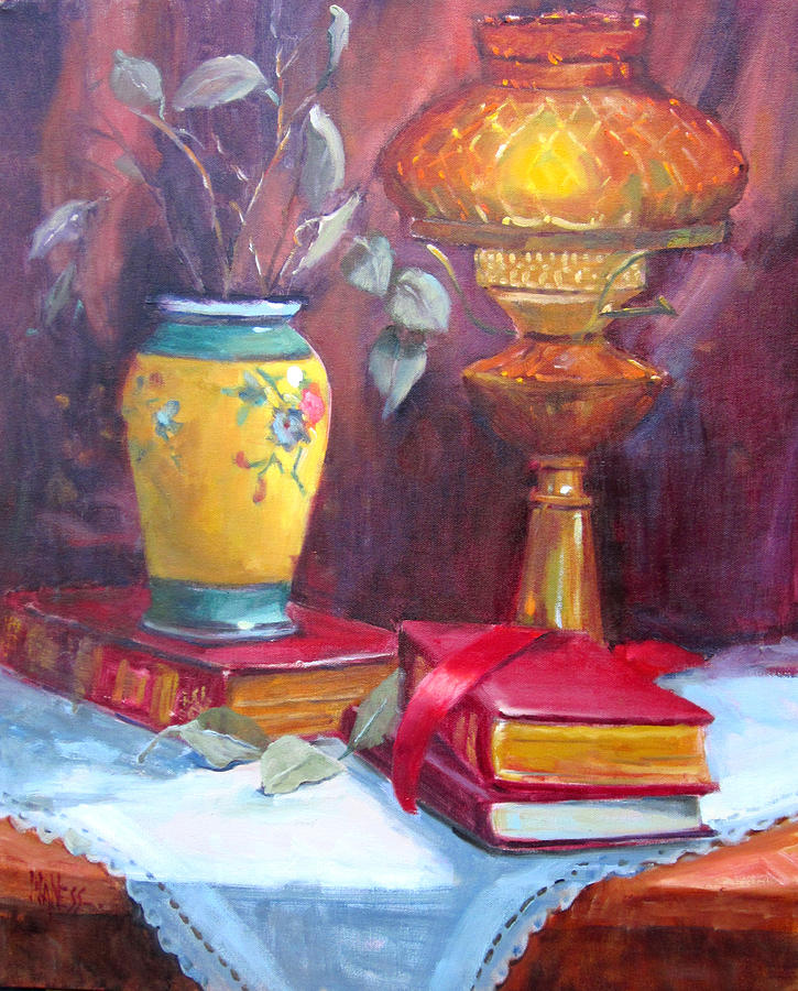 Still Life Painting - Light Of Knowledge by Liz Maness