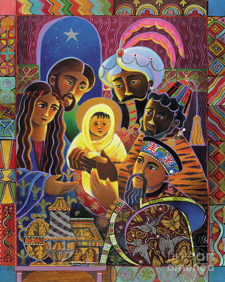 Light of the World Nativity - LWN Painting by Br Mickey McGrath OSFS