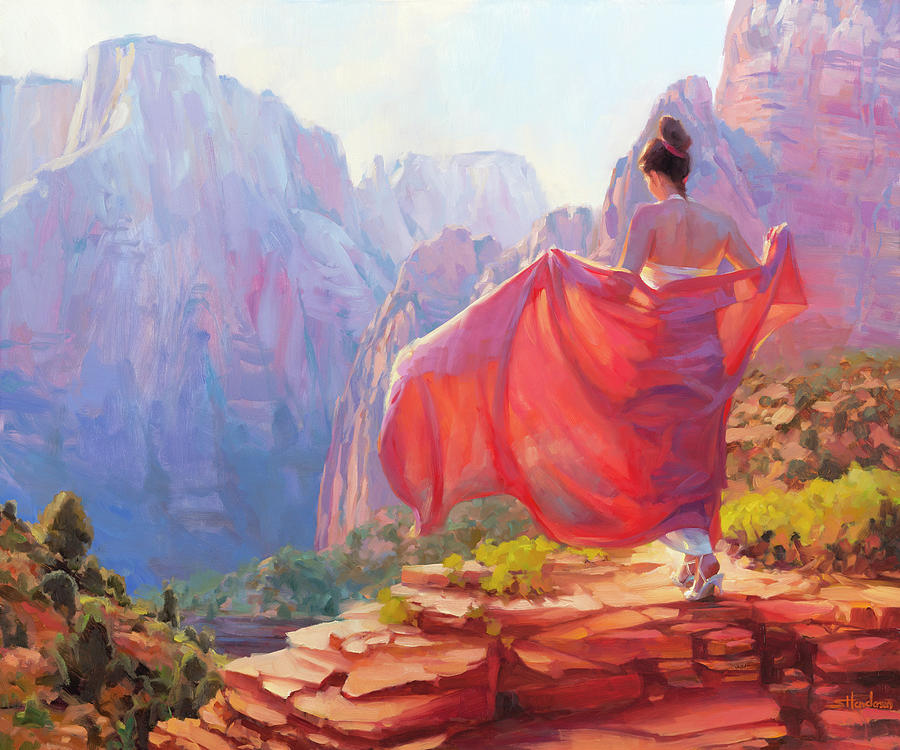 Zion Painting - Light of Zion by Steve Henderson
