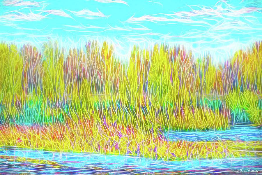 Light On Autumn Lake Digital Art by Joel Bruce Wallach