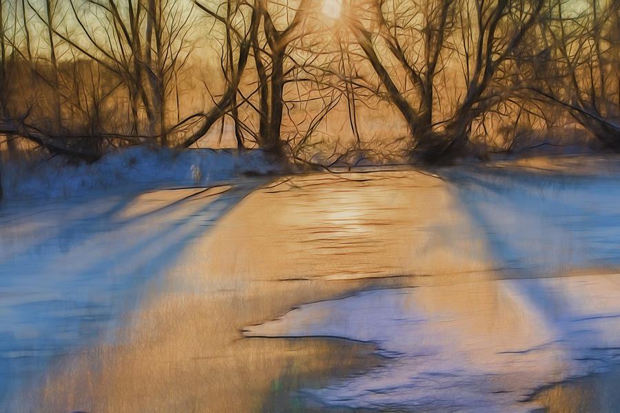 Light on ice artistic  Photograph by Leif Sohlman