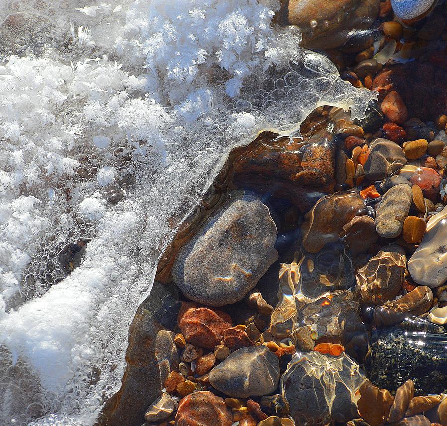 Light On Rocks and Ice Three  Digital Art by Lyle Crump