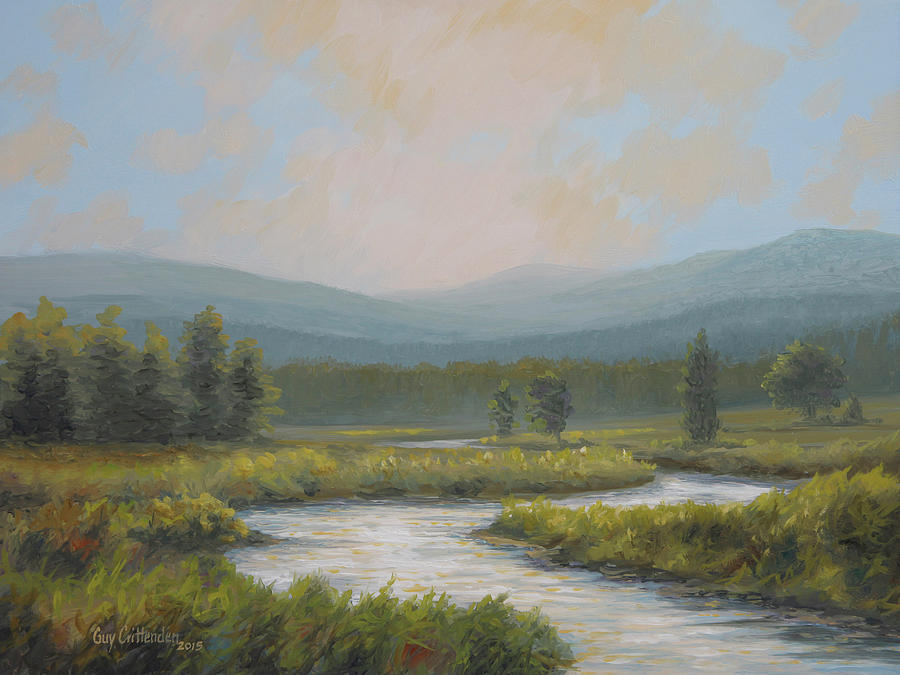 Light on the Jackson River Painting by Guy Crittenden