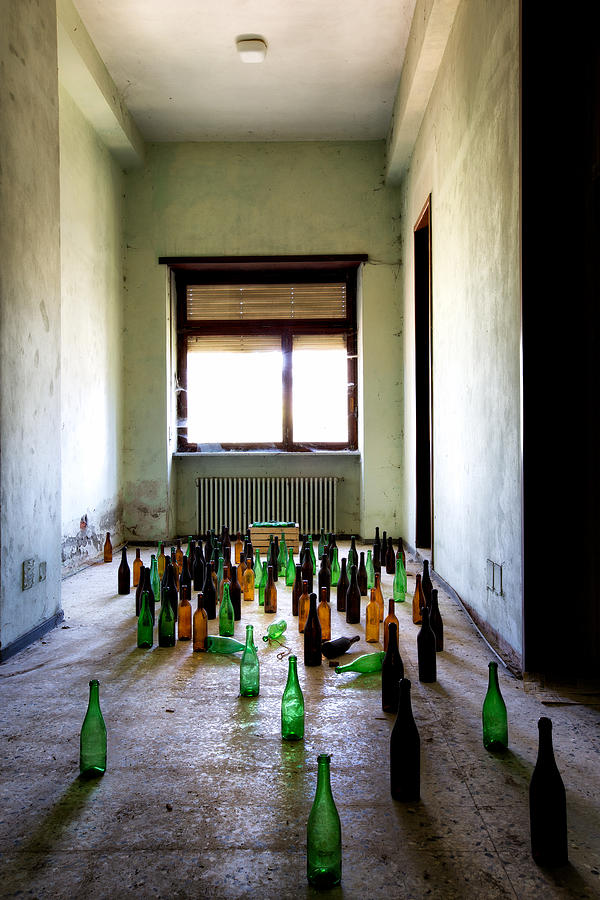 Light On The Last Drops Of Wine - Urban Exploration Photograph by Dirk Ercken