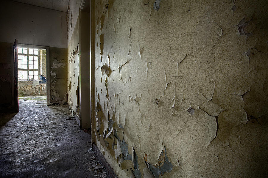 Light On The Wall - Abandoned School Building Photograph by Dirk Ercken