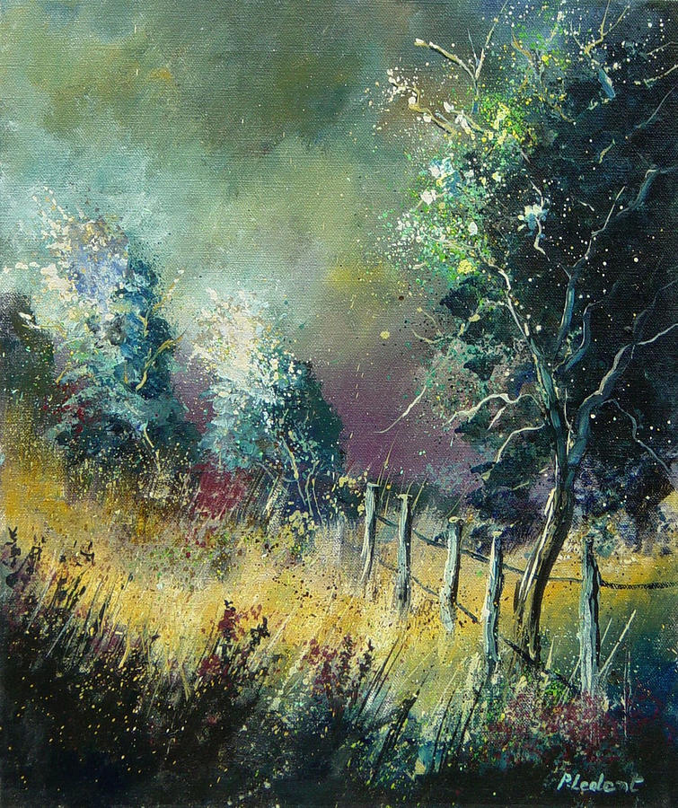 Light on trees Painting by Pol Ledent