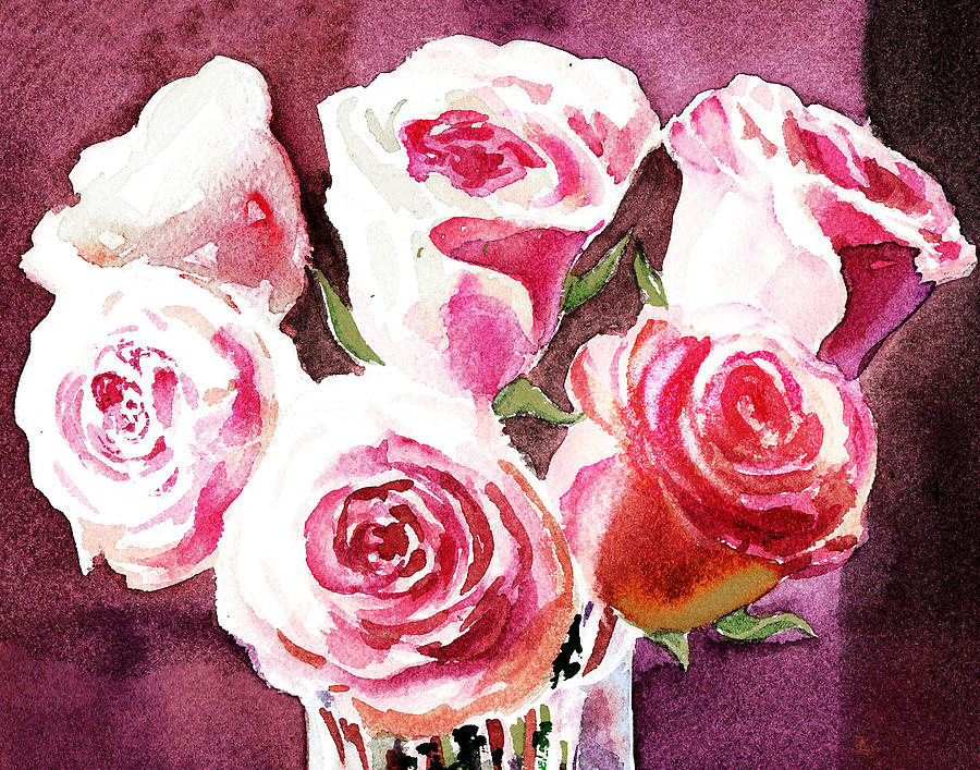 Light Over Roses Painting by Irina Sztukowski
