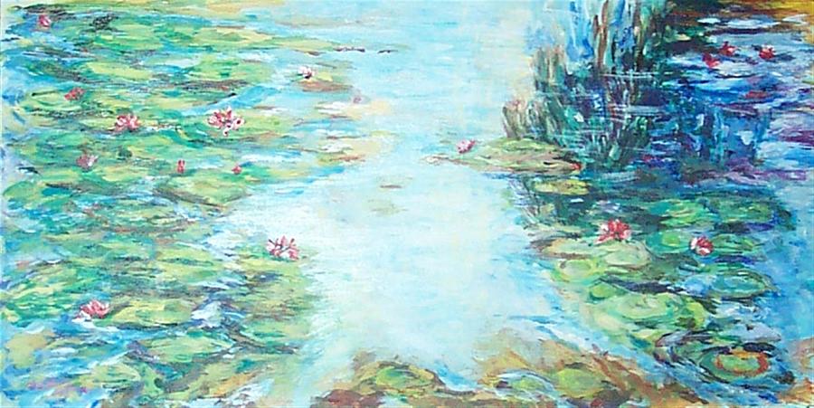 Impressionism Painting - Light Over the Pond by Mary Sedici