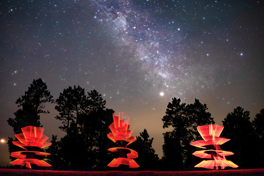 Light Painted Milky Way Photograph by Jelieta Walinski