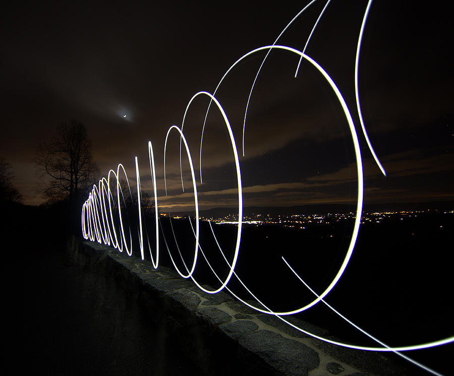Light painting in SNP Photograph by Shannon Louder