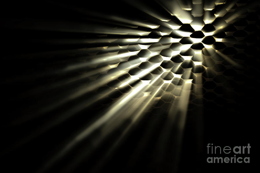 Light shining through holes Photograph by Simon Bratt