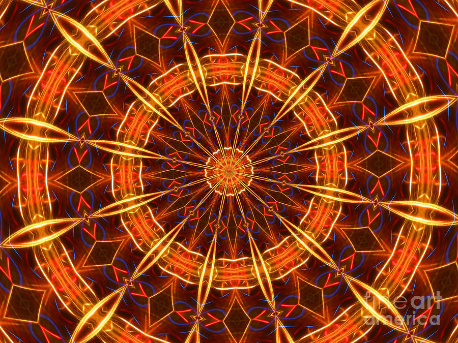 Light Show Kaleidoscope Digital Art by Roxy Riou
