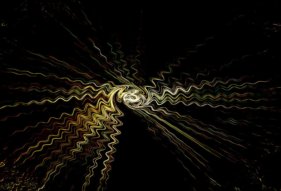 Light Sound Waves Digital Art by Marie Jamieson