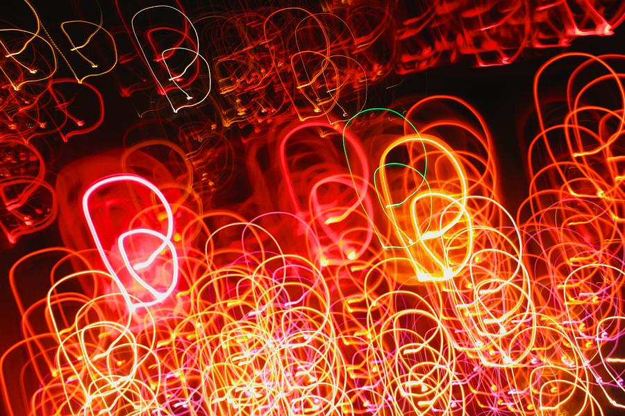 Light twirls Photograph by Polly Castor