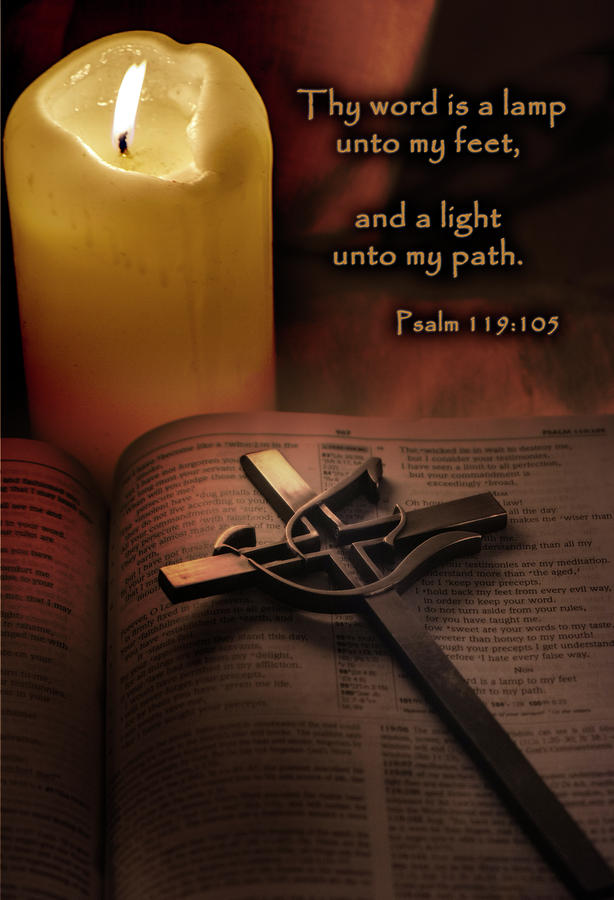 Candle Photograph - Light Unto My Path by Jayne Gohr