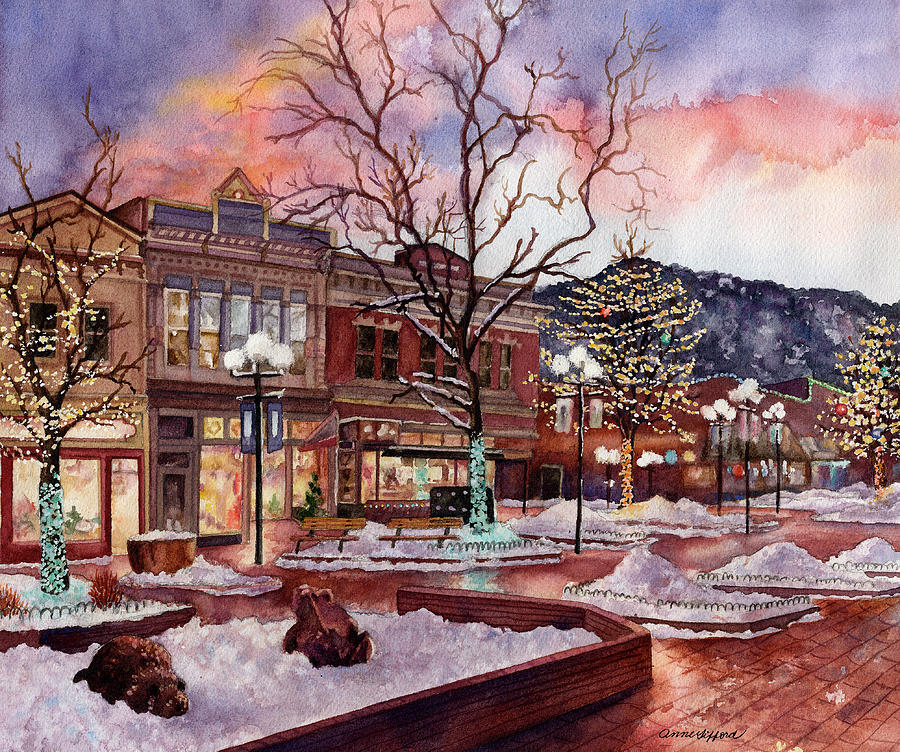 Boulder Painting - Light Up Heaven and Earth by Anne Gifford