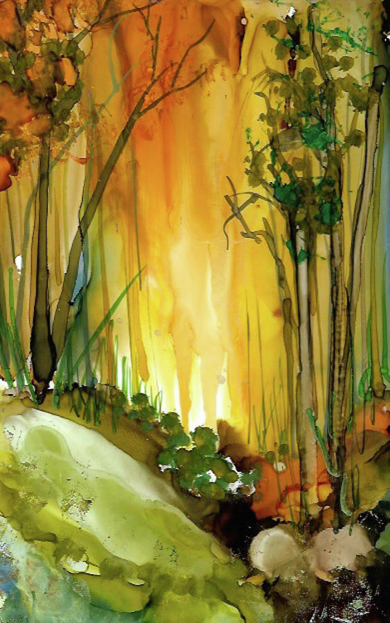 Enchanted Forest 2 Painting by Bonny Butler