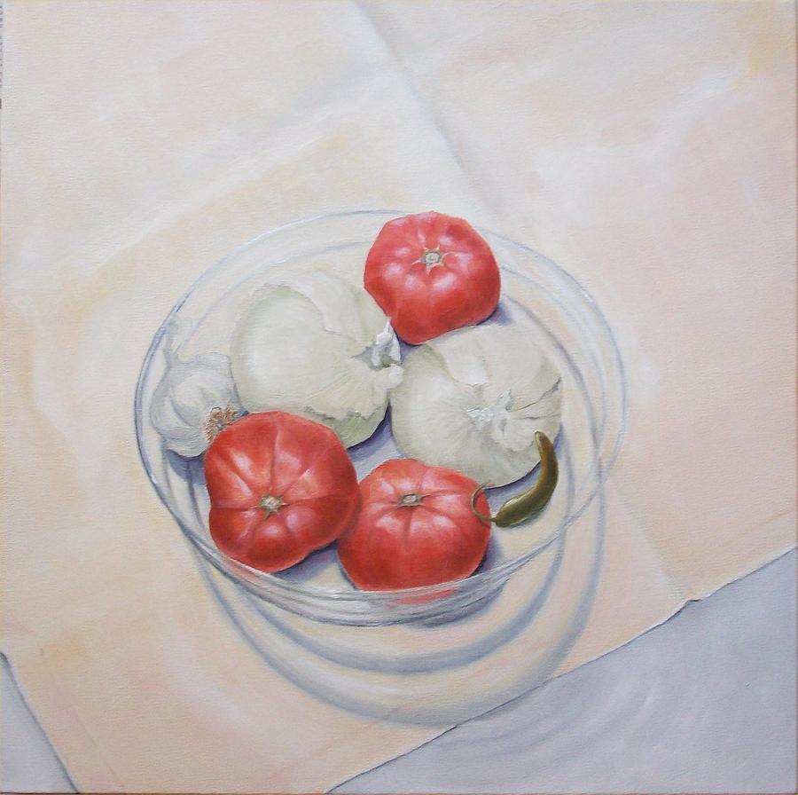 Still Life Painting - Lighten Up by Irene Corey Still Life Painting - Lighten Up by Irene Corey