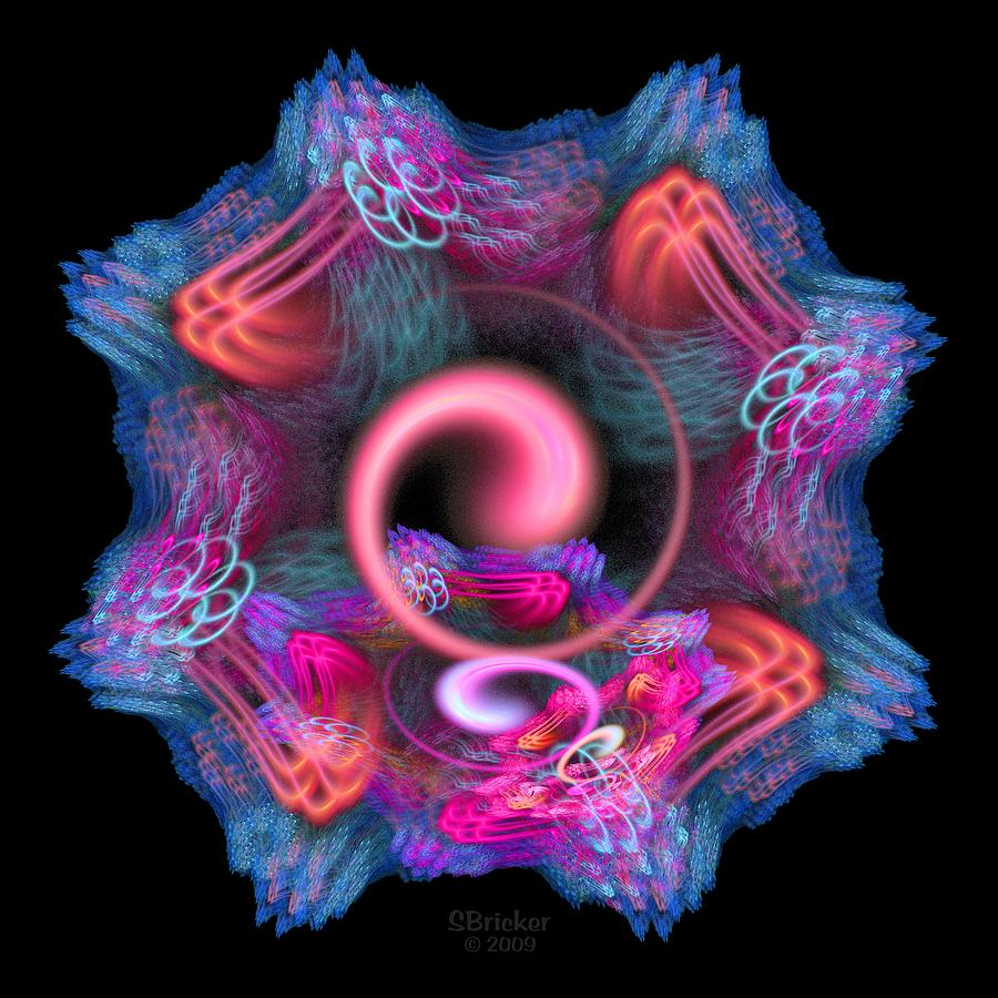 Design Digital Art - Lightflower Seed 2 by Scott  Bricker