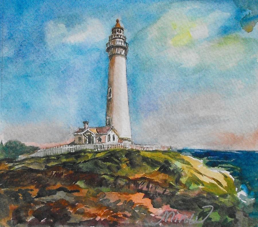 Lighthouse 1 Painting by L R B