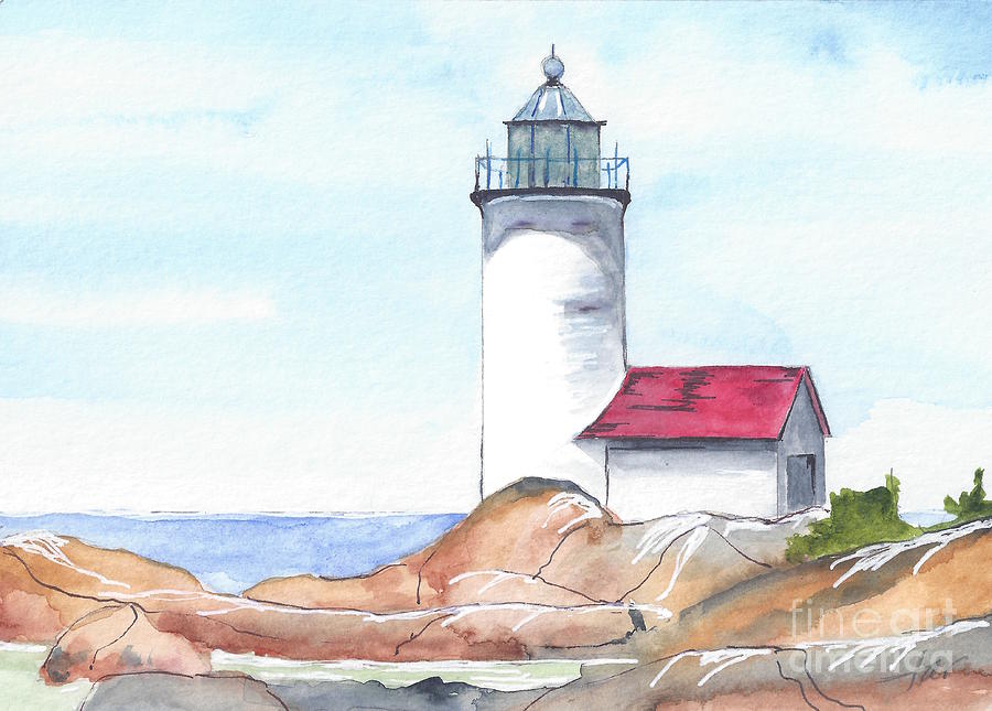 Lighthouse Painting - Lighthouse 12 by Judith Rice