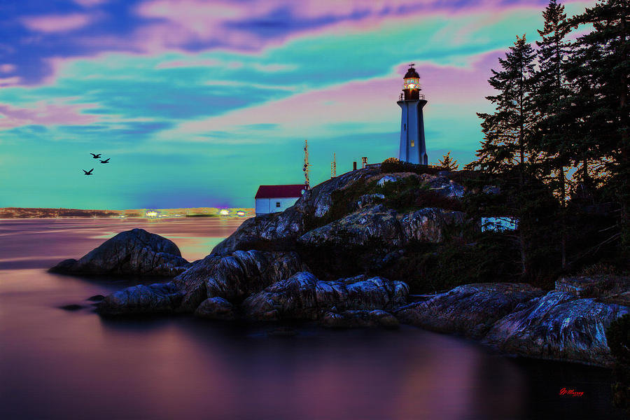 Ocean Digital Art - Lighthouse 5 by Gregory Murray Ocean Digital Art - Lighthouse 5 by Gregory Murray