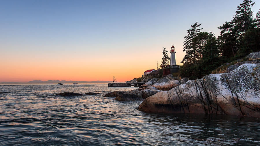 Sunset Photograph - Lighthouse by Alan W