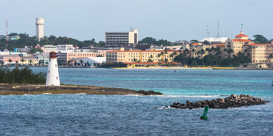Lighthouse and British Colonial Hilton at Nassau Photograph by Ed Gleichman