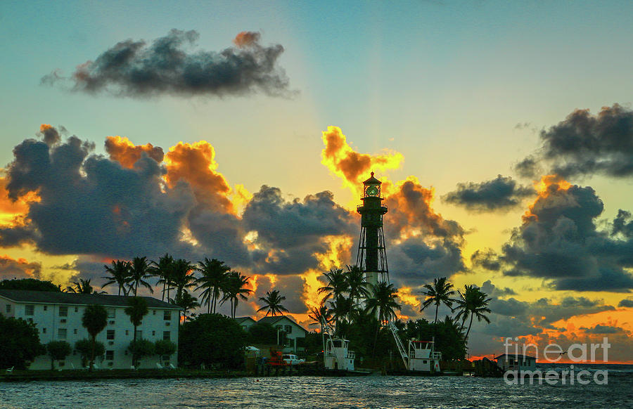 Lighthouse and Morning Sky Photograph by Tom Claud