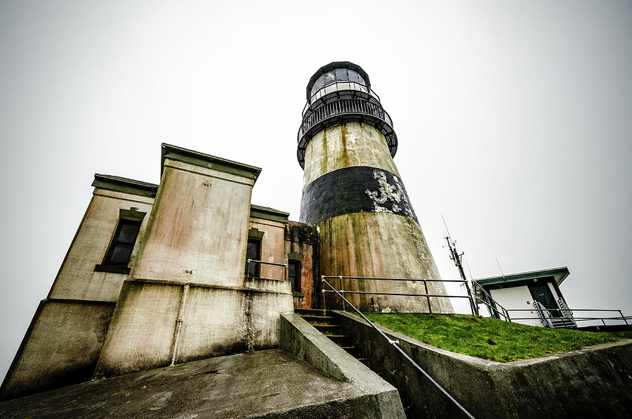 Lighthouse at Cape Disappointment Photograph by Anthony Doudt