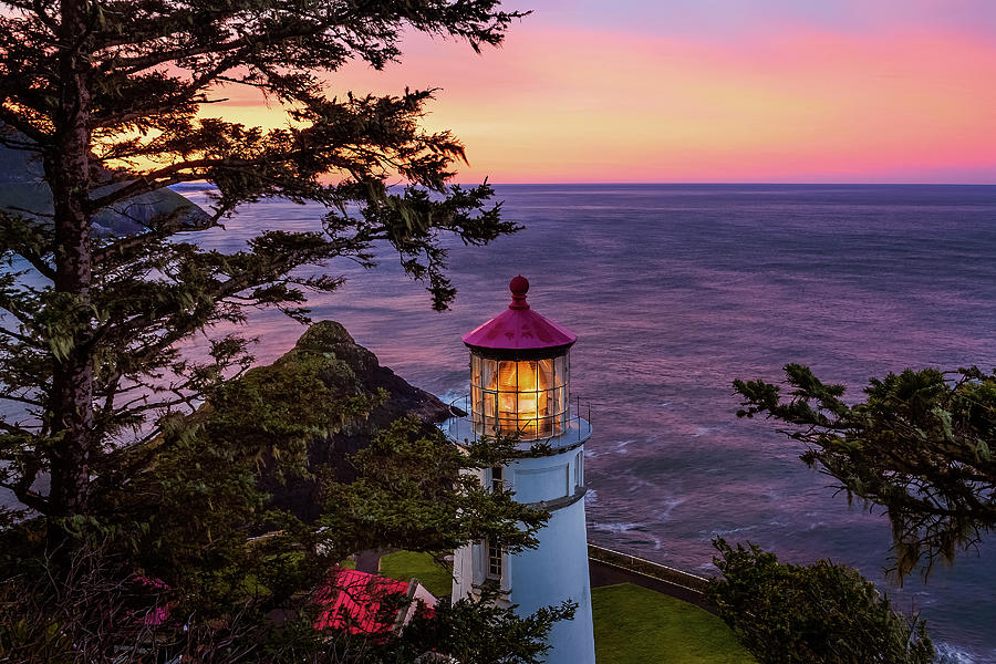 Lighthouse at Dawn Photograph by Andrew Soundarajan