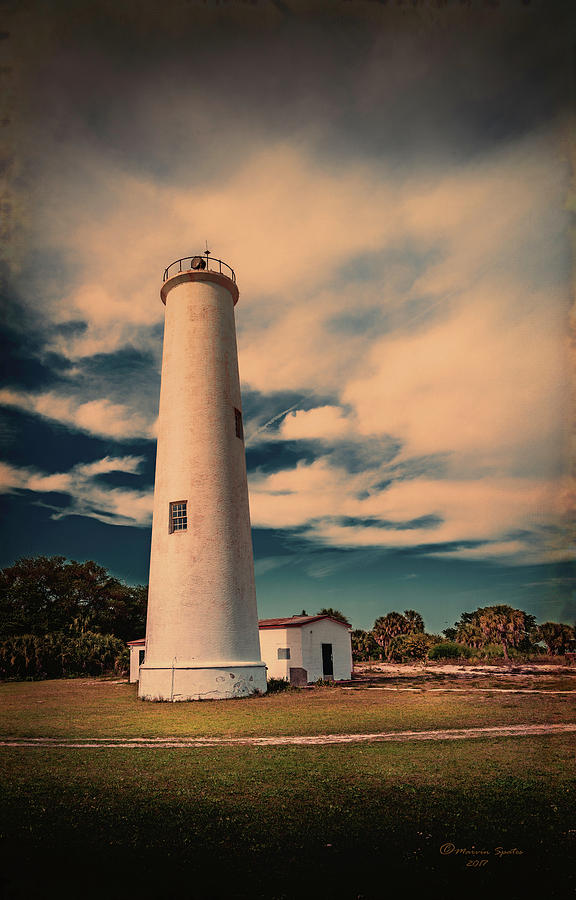 Lighthouse At Egmont Photograph by Marvin Spates