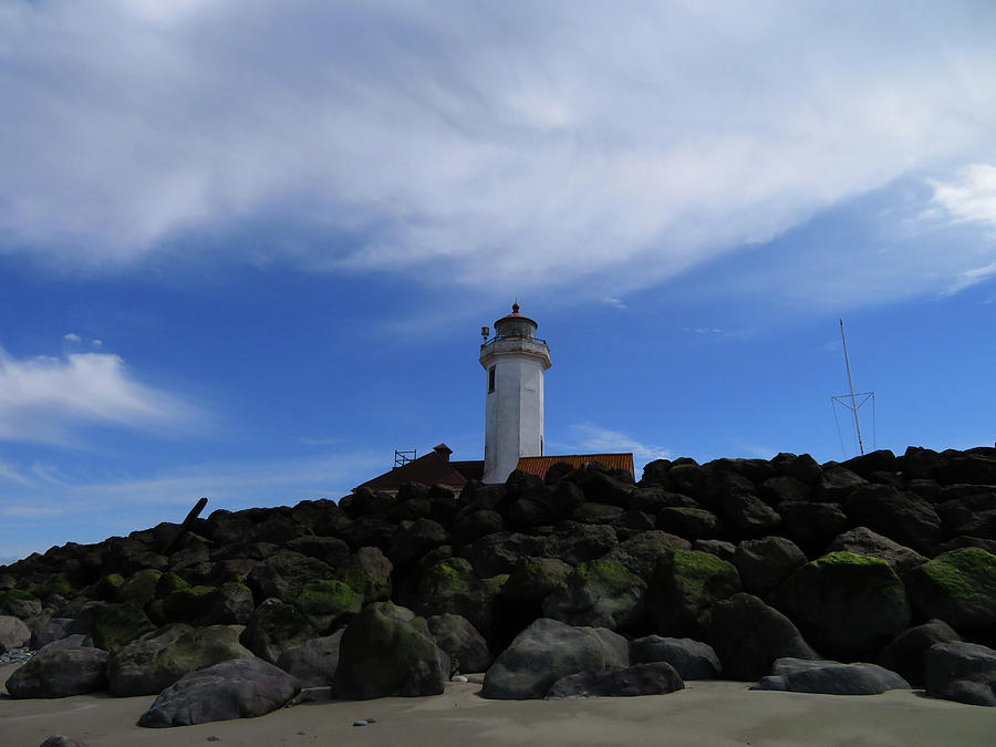 Lighthouse at Hudson Point - Port Townsend Photograph by Marie Jamieson