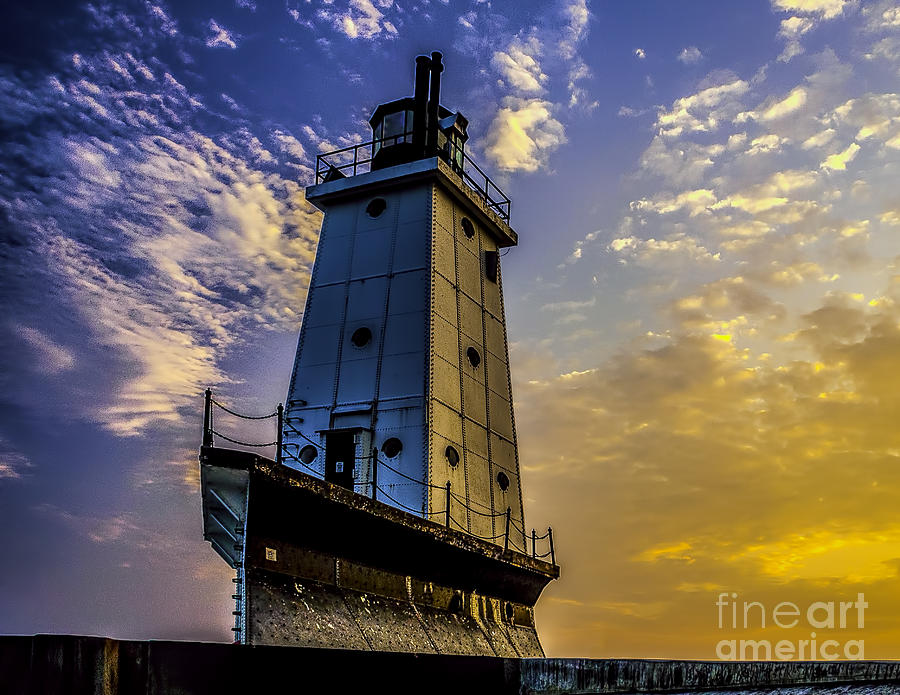 Lighthouse at Ludington Photograph by Nick Zelinsky Jr