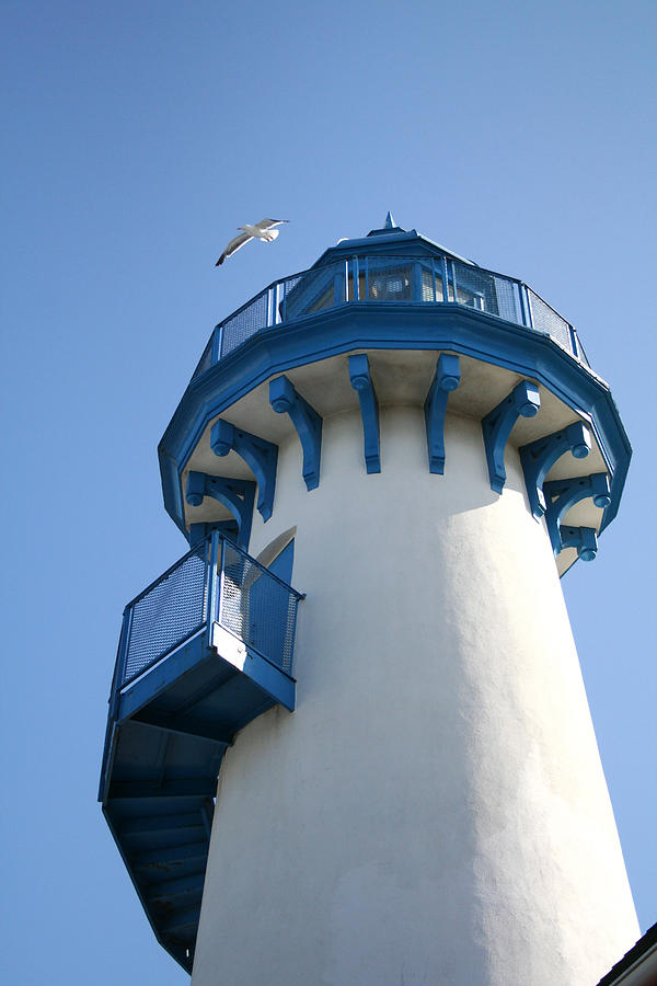 Lighthouse at Marina del Rey Photograph by Art Block Collections