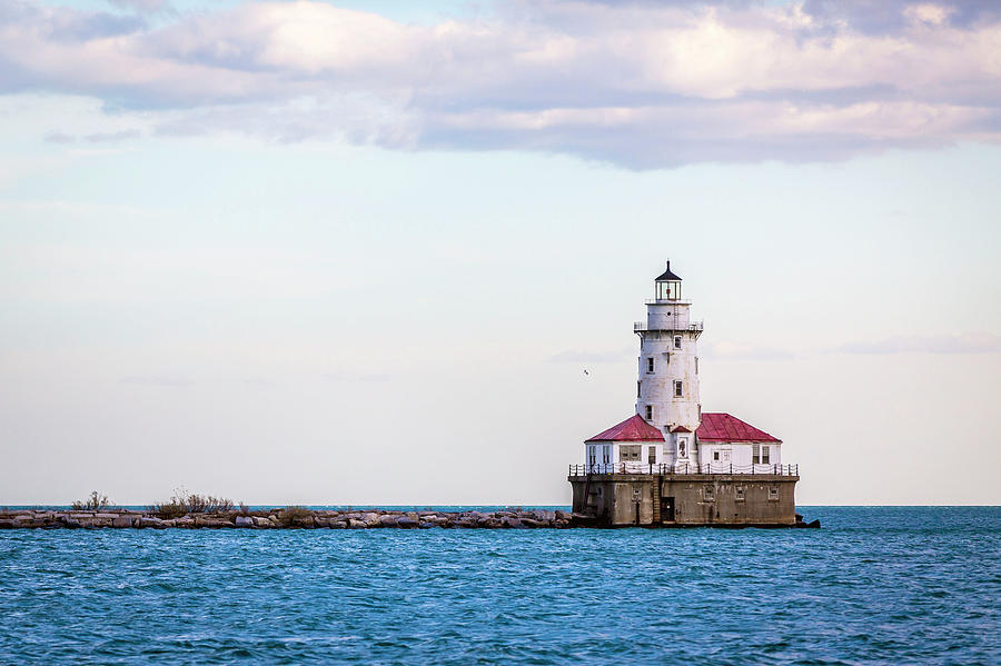 Lighthouse at Navy Pier Photograph by The Flying Photographer