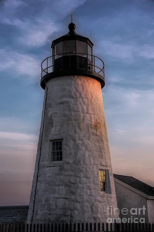 Lighthouse at Pemaquid Point Lighthouse Park Photograph by Deborah ...