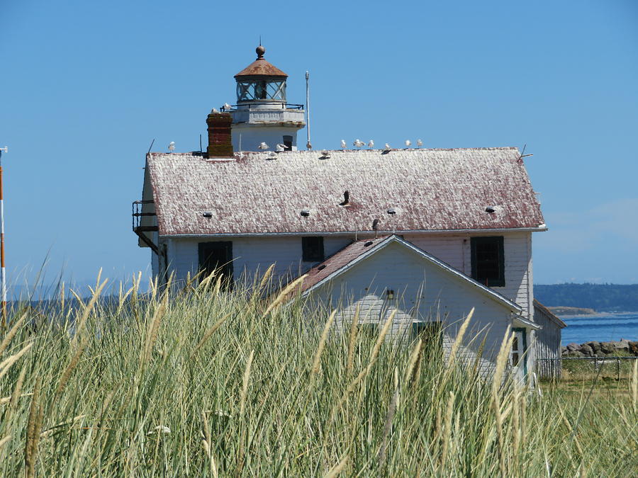 Lighthouse at Point Hudson Photograph by Marie Jamieson