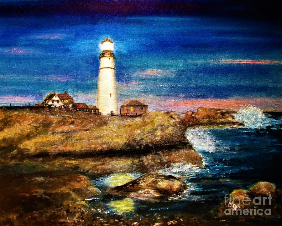 Lighthouse at Twilight by Olga Silverman Lighthouse at Twilight by Olga Silverman