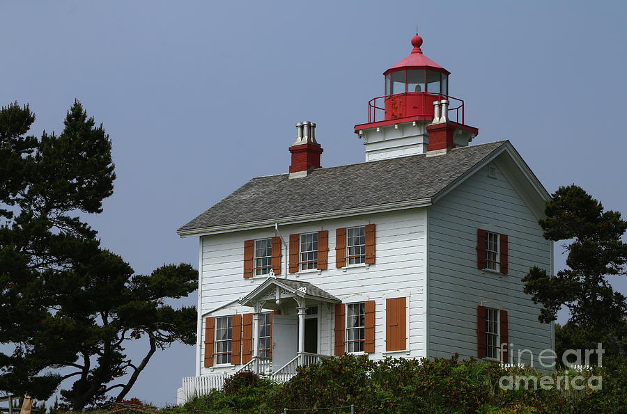 Lighthouse At Yaquina Bay Photograph by Christiane Schulze Art And Photography