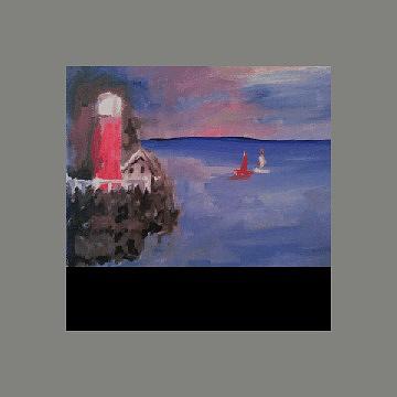 Lighthouse Painting by Bethany Hannigan