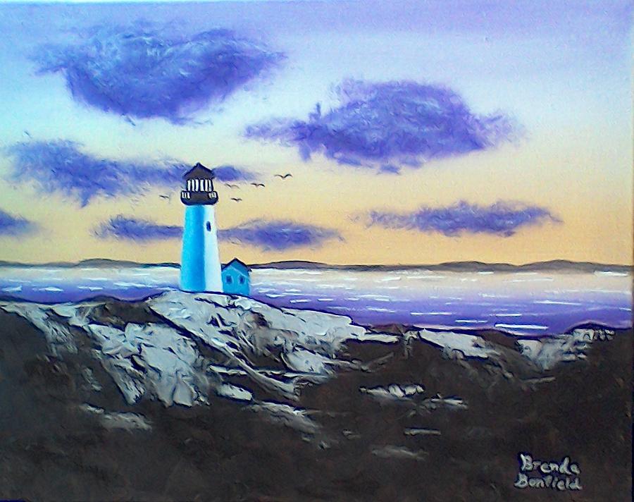Lighthouse Painting by Brenda Bonfield