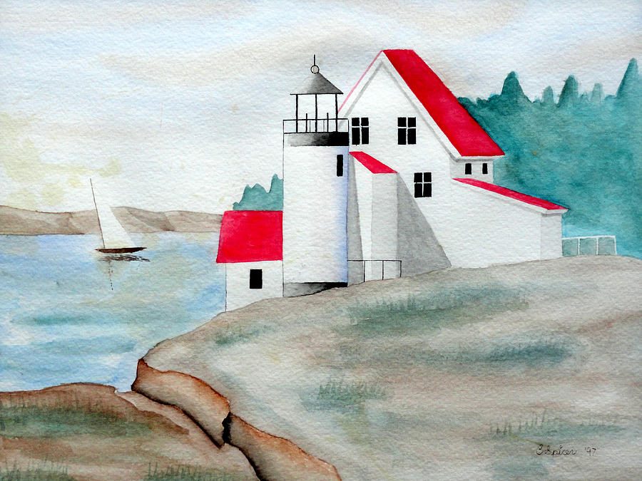Lighthouse Painting by Christopher Spicer