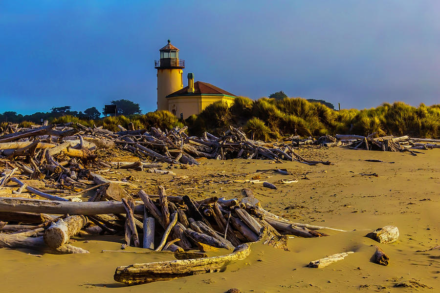 Lighthouse Coquille River Photograph by Garry Gay
