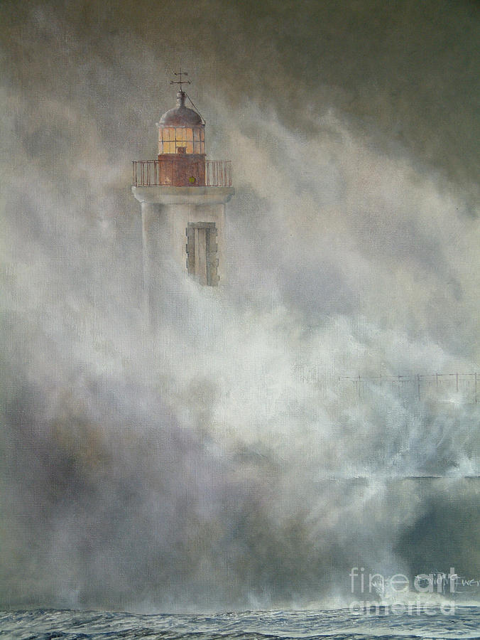 Nature Painting - Lighthouse by David McEwen